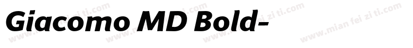 Giacomo MD Bold字体转换
